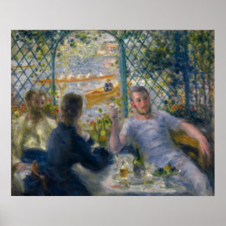 The Rower's Lunch by Pierre-Auguste Renoir Poster