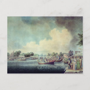 The Rowing Match at Richmond Postcard