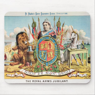 The Royal Arms Jubilant Mouse Mat