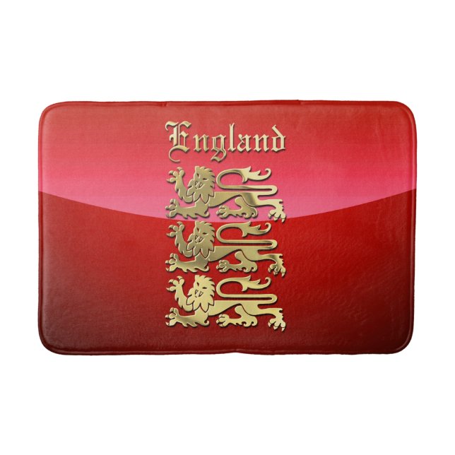 The Royal Arms of King Richard I of England Bath Mat (Front)