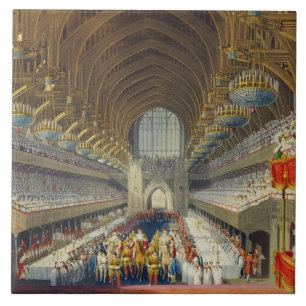 The Royal Banquet, First Course, from an album cel Tile