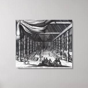 The Royal Banquet, illustration Canvas Print