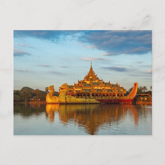 The Royal Barke in Yangon Postcard (Front)