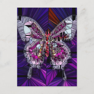 The Royal Butterfly Effect - Sapphire & Amethyst Postcard