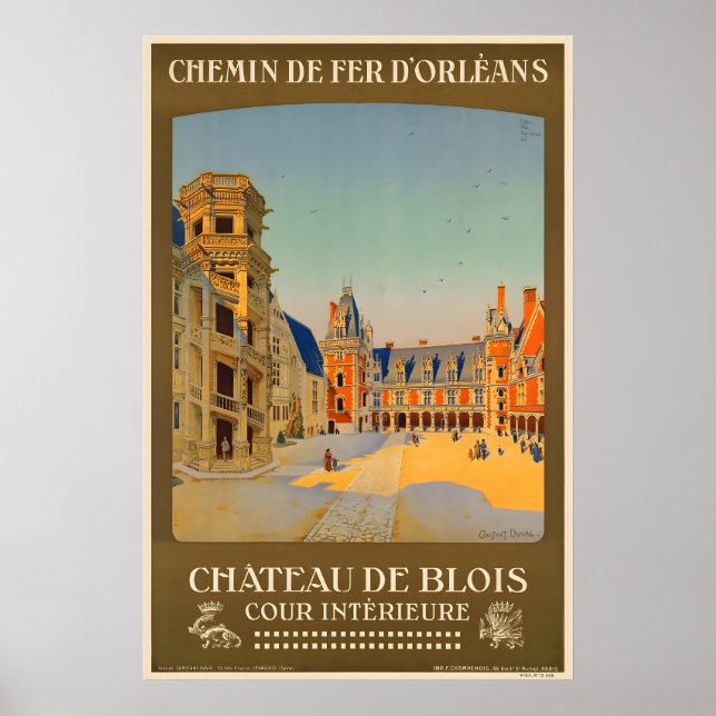 The Royal Château de Blois Châteaux of the Loire Poster (Front)