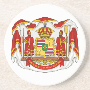 The Royal Coat of Arms of the Kingdom of Hawaii Coaster