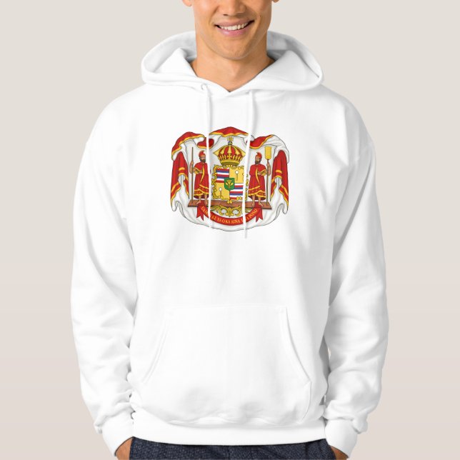 The Royal Coat of Arms of the Kingdom of Hawaii Hoodie (Front)