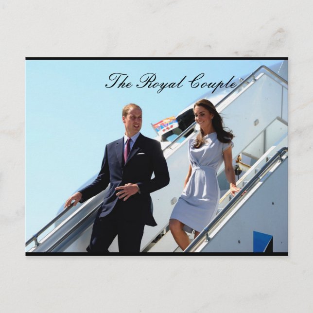 The Royal Couple Prince William and Kate MIddleton Postcard (Front)