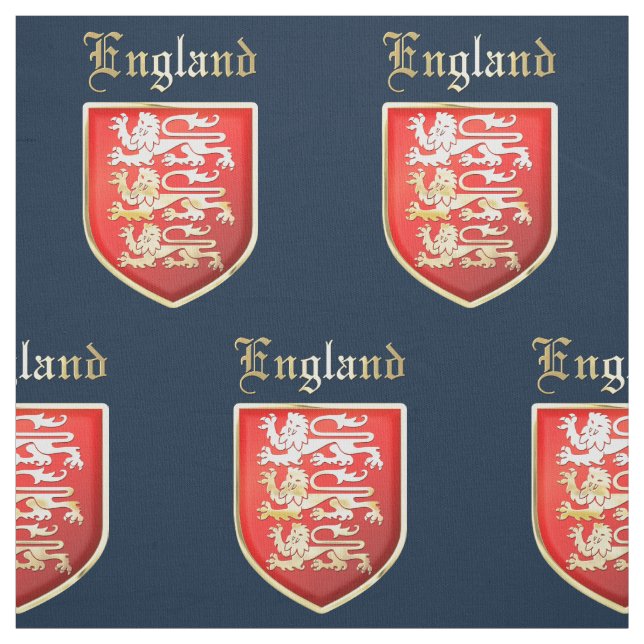 The Royal Crest of King Richard I of England Fabric (Swatch)