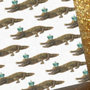 The Royal Croc - Jewel Alligator Tissue Paper