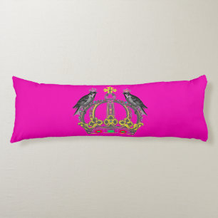 The Royal Crown with Birds Full Body Pillow