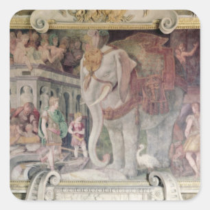 The Royal Elephant Square Sticker