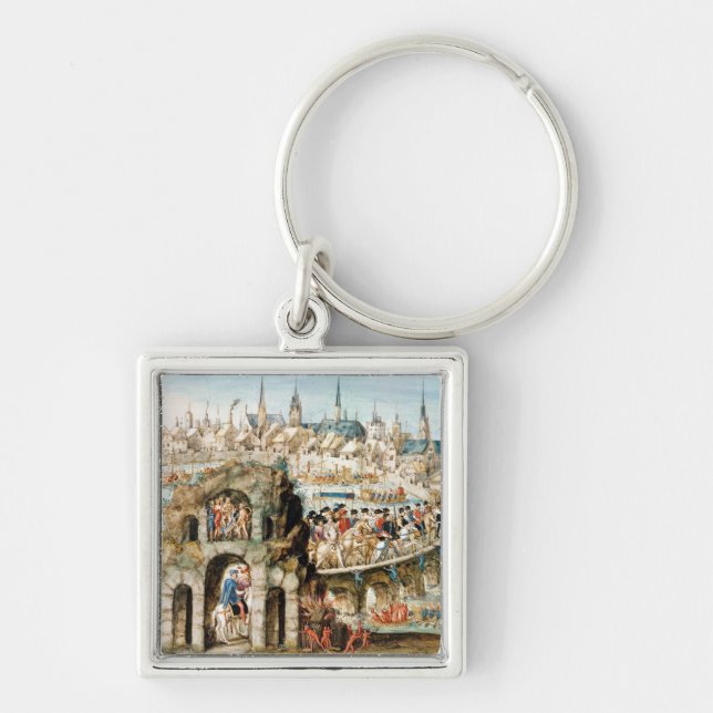 The Royal Entry Festival of Henri II  into Key Ring (Front)