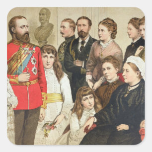The Royal Family, 1880 Square Sticker