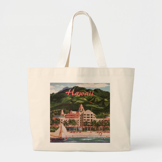 The Royal Hawaiian Hotel Large Tote Bag (Front)