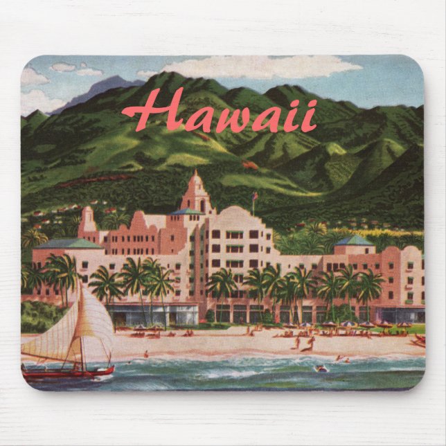 The Royal Hawaiian Hotel Mouse Mat (Front)