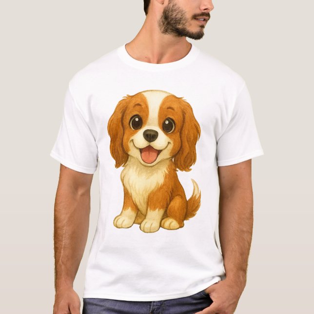 The Royal Heart-Stealer: Cavalier King Charles T-Shirt (Front)