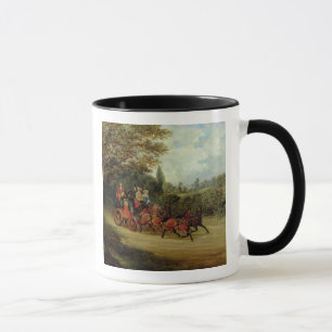 The Royal Mail Coach with Passengers (oil on canva Mug