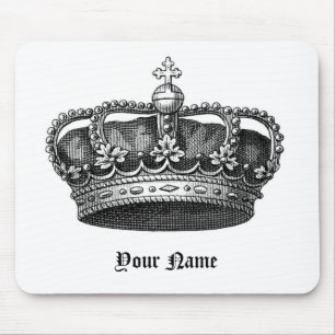 The Royal Me, Victorian Crown Mouse Pad, w/Name Mat