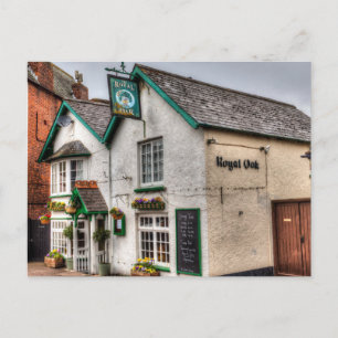 The Royal Oak Porlock  Holiday Postcard