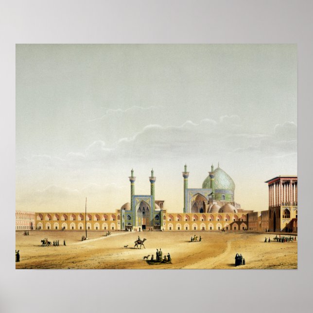 The Royal Palace and the Mesdjid-i-Shah, Isfahan, Poster (Front)