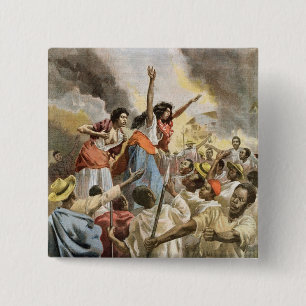 The Royal Princesses Preaching the Holy War 15 Cm Square Badge