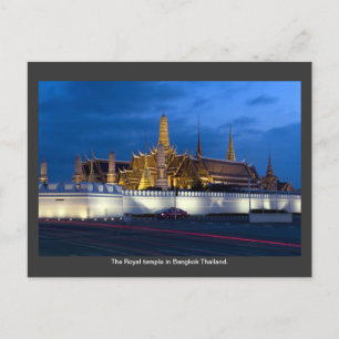 The Royal temple in Bangkok Thailand. Postcard