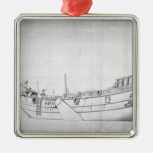 The Royal Yacht 'Mary' Metal Tree Decoration