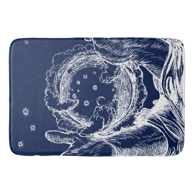 The Rubaiyat of Omar Khayyam Creation Bath Mat (Front)
