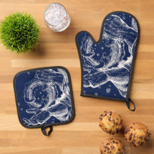 The Rubaiyat of Omar Khayyam Creation Oven Mitt & Pot Holder Set