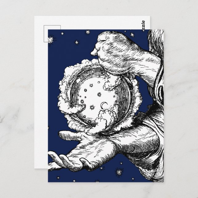 The Rubaiyat of Omar Khayyam Creation Postcard (Front/Back)