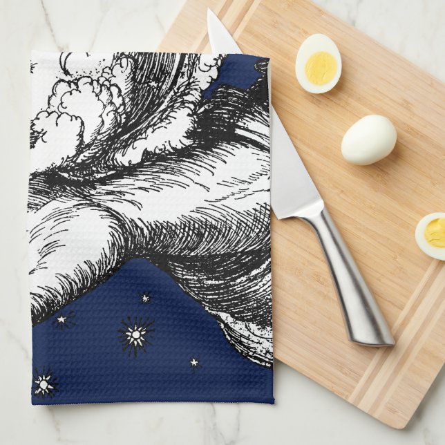 The Rubaiyat of Omar Khayyam Creation Tea Towel (Quarter Fold)