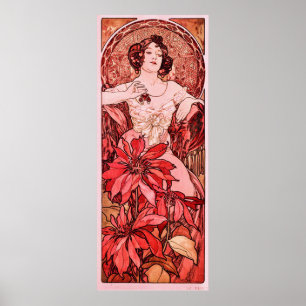 The Ruby by Alphonse Mucha  Poster