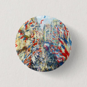 The Rue Montorgueil, Paris, Festival of June 3 Cm Round Badge