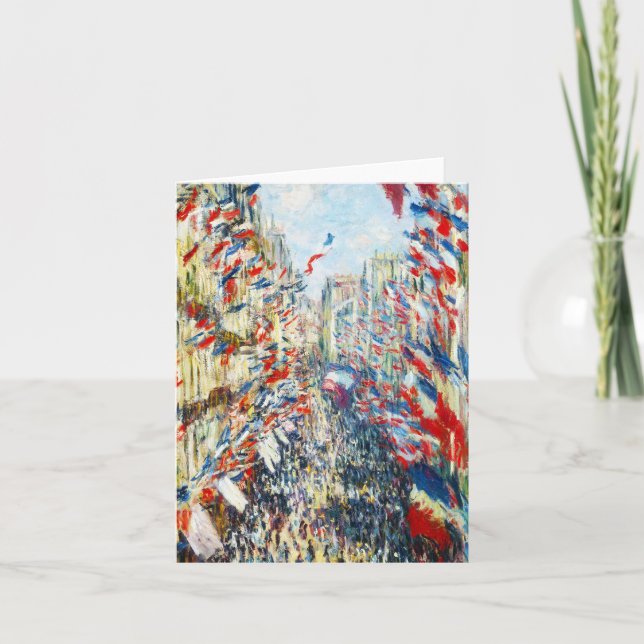 The Rue Montorgueil, Paris, Festival of June Card (Front)