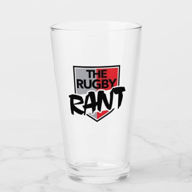 The Rugby Rant Pint Glass (Front)