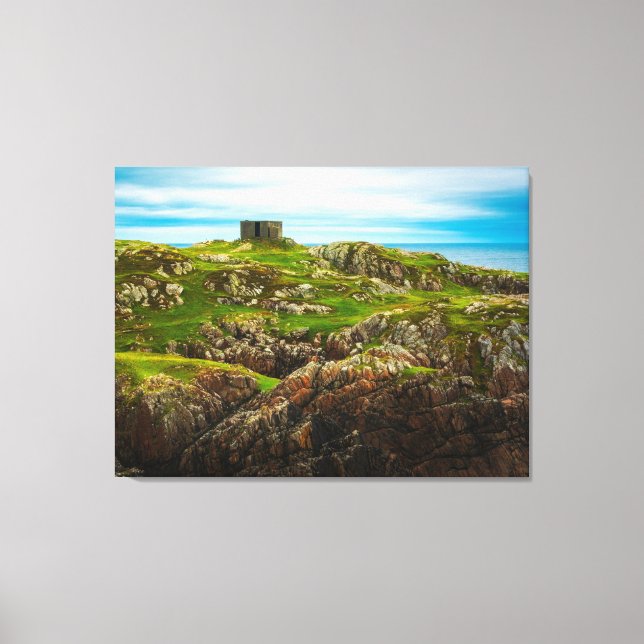 The Rugged Sentinel of the Celtic Coast Canvas Print (Front)