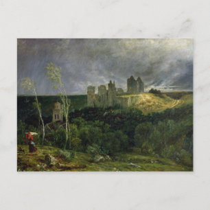 The Ruins of Chateau de Pierrefonds, 1861 Postcard