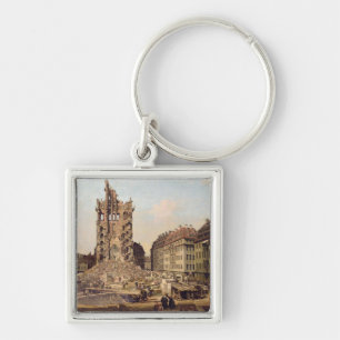 The Ruins of the old Kreuzkirche, Dresden Key Ring
