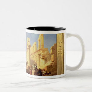 The Ruins of the Palace of Karnak at Thebes Two-Tone Coffee Mug