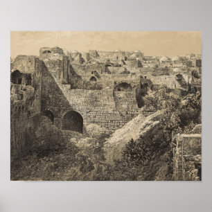 The Ruins of the Pool of Bethesda in Jerusalem Poster