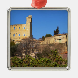 The ruins of the Pope's summer castle in Metal Tree Decoration