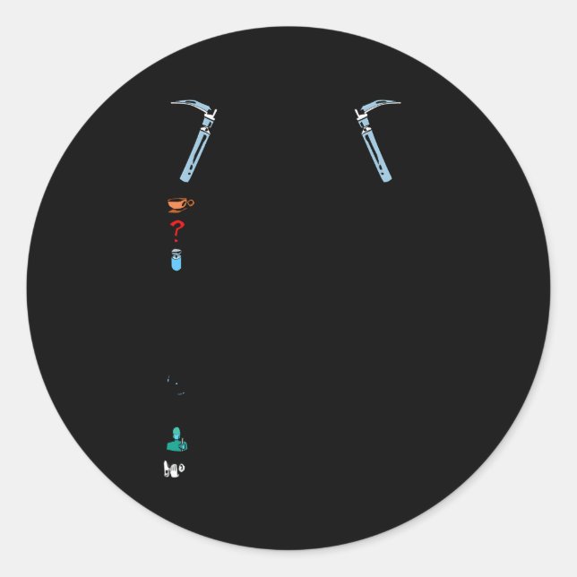 The Rules Of Anaesthesia Classic Round Sticker (Front)