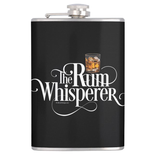The Rum Whisperer Flask (Front)