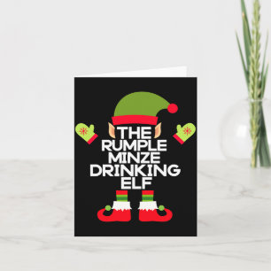 The Rumple Minze Drinking Elf Funny Whiskey  Card