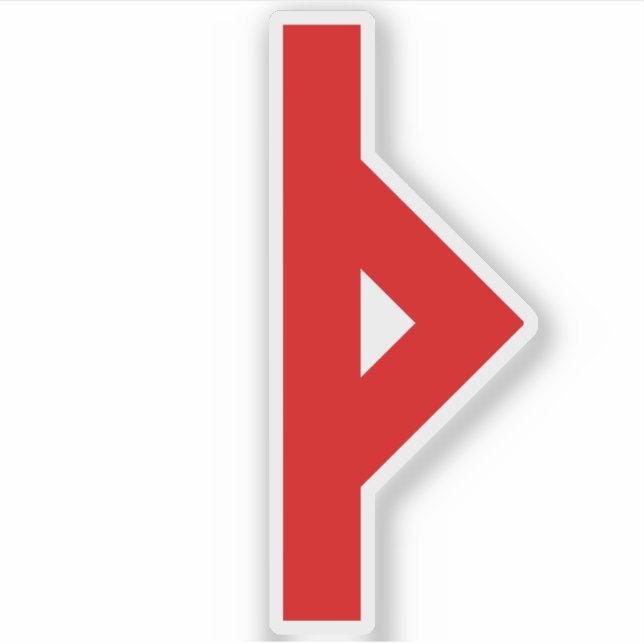 The Rune Thurisaz (red) (Front)
