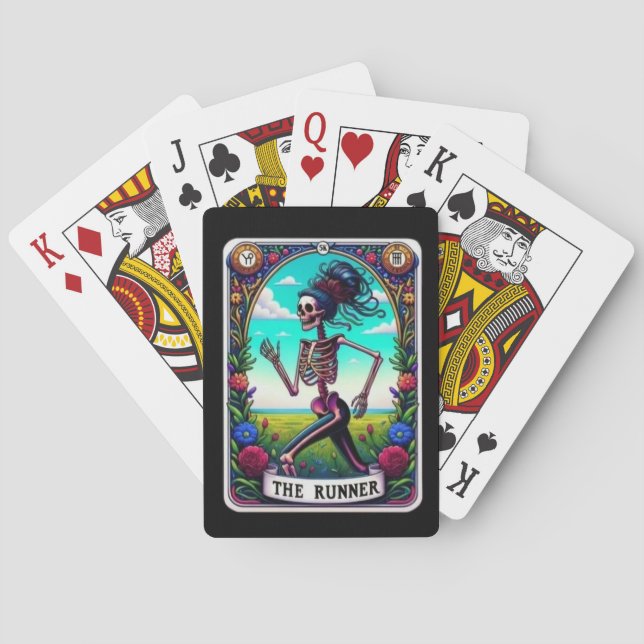 The Runner Skeleton Tarot Poker Cards (Back)
