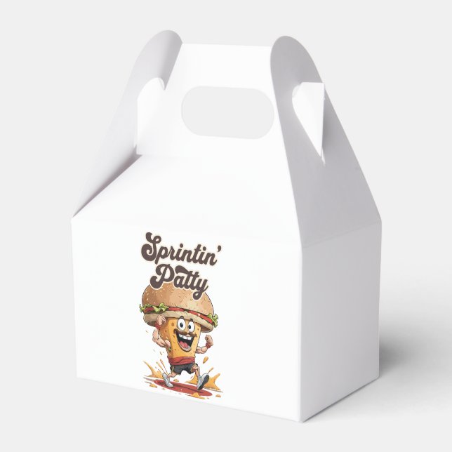 The Running Cheeseburger Favour Box (Front Side)