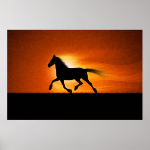 The Running Horse Poster