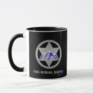 The Rural Badge Mug Black Handle